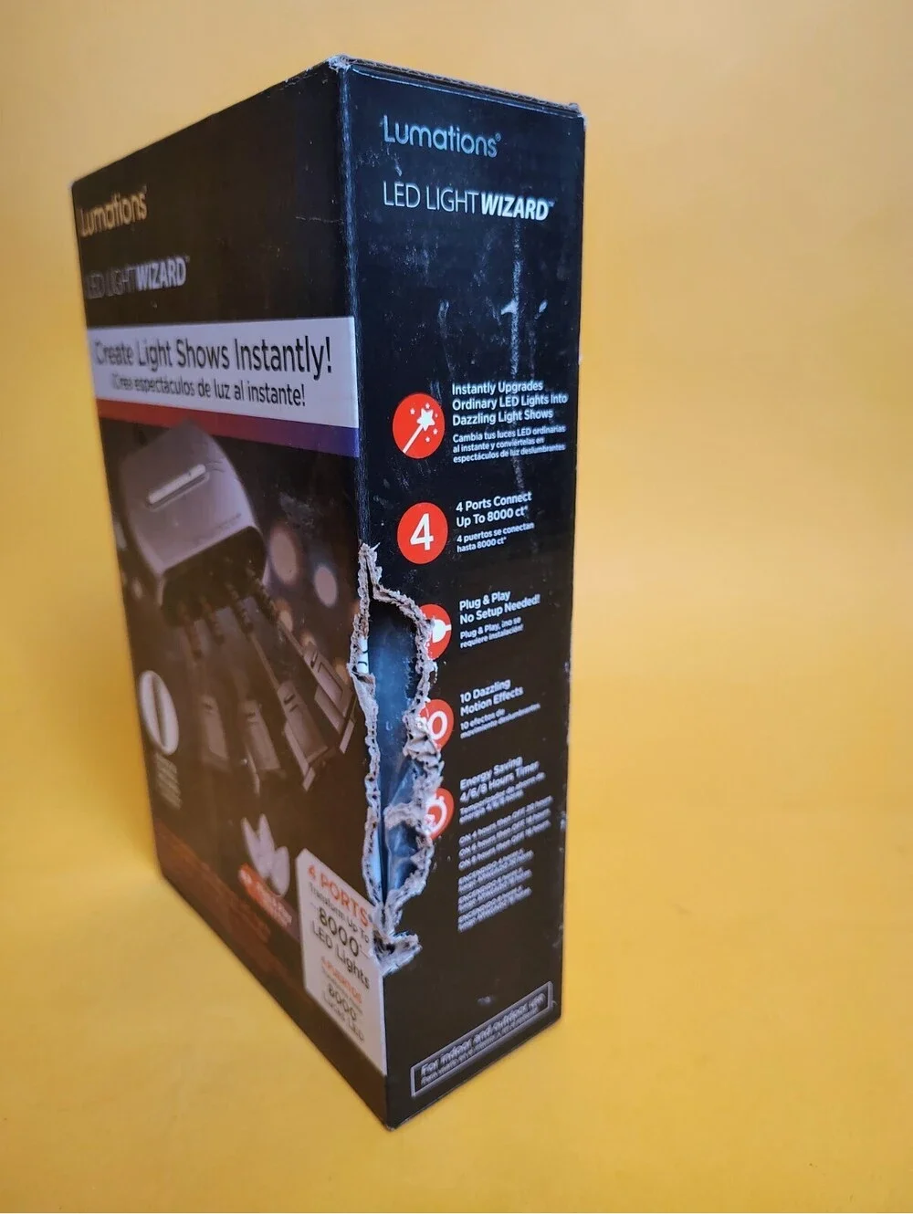 Lumations LED Light Wizard Christmas Light Show Controller 4 Port Remote Timer